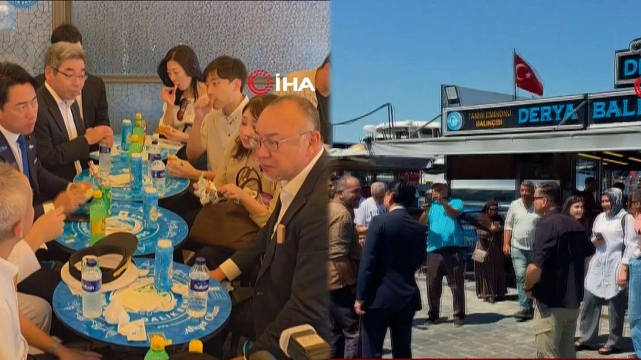 Japon heyeti İstanbul'da tarihi lezzete dayanamdı