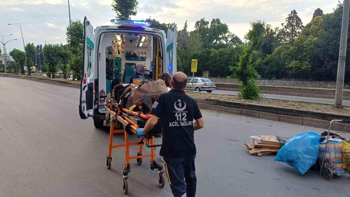 Trafiğe kapalı alanda kaza: 1 yaralı