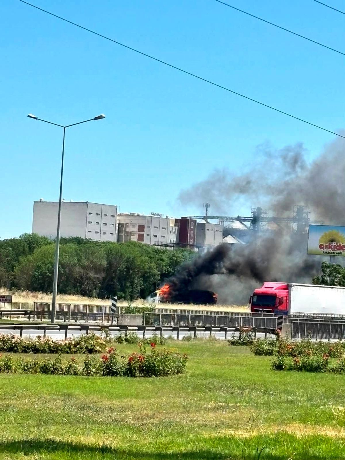 Lüleburgaz'da tır yangını