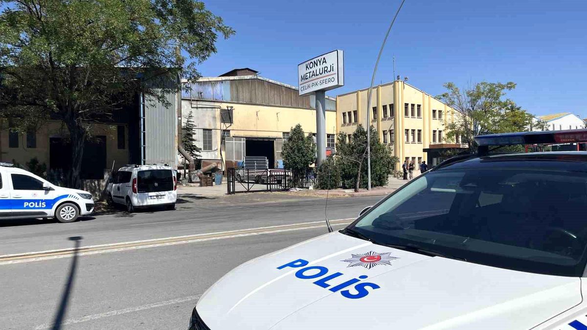 Konya'da metal fabrikasında patlama paniğe neden oldu