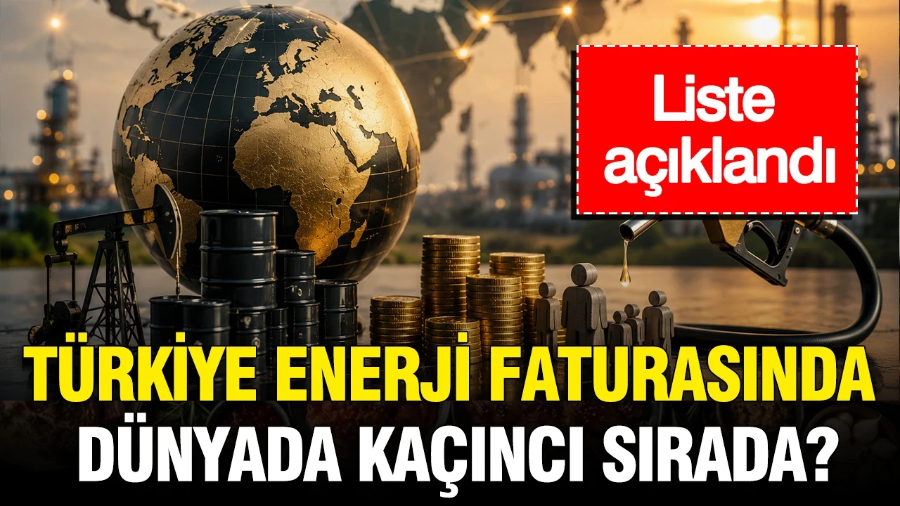 Türkiye enerji faturasında dünyada kaçıncı sırada? Liste açıklandı