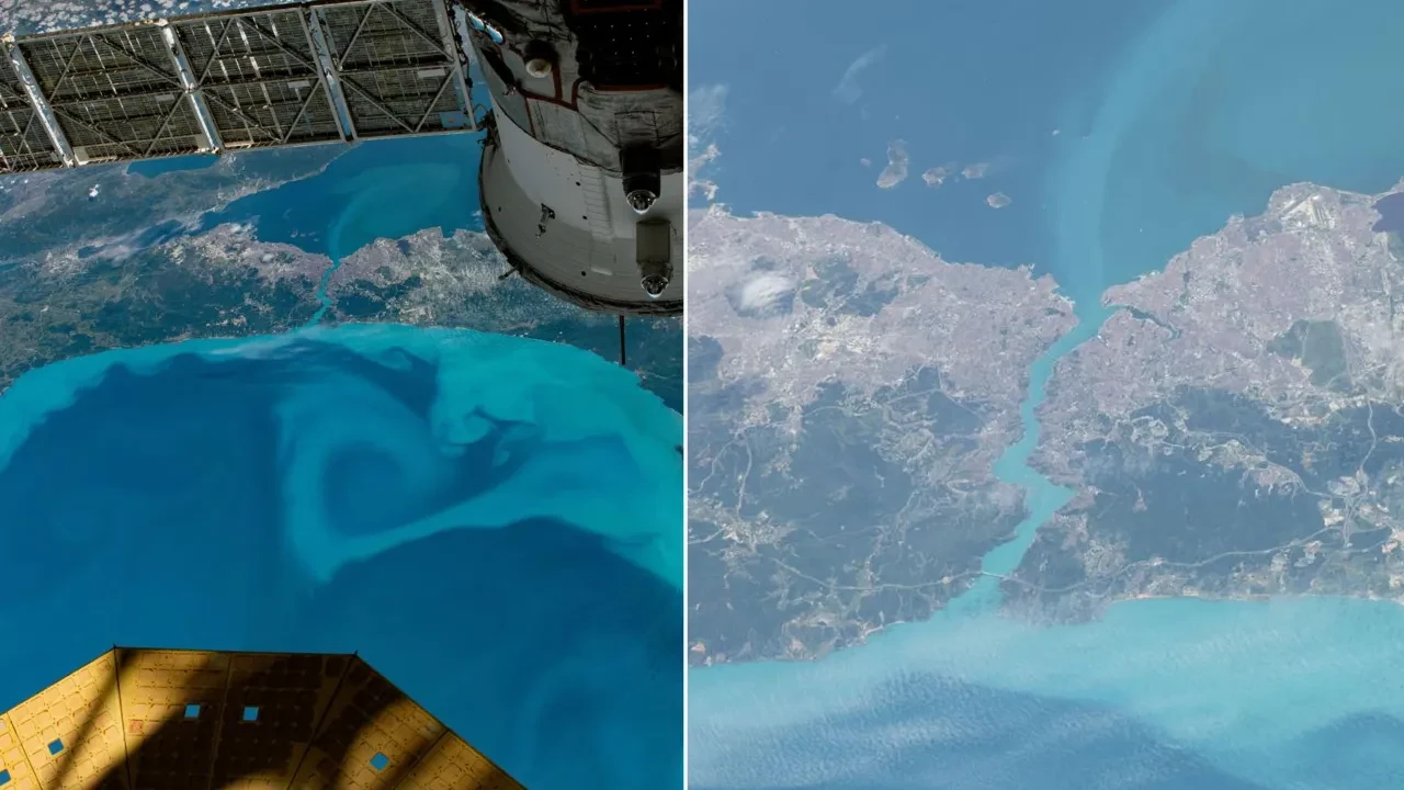 NASA paylaştı: Uzaydan İstanbul'un turkuaz hali