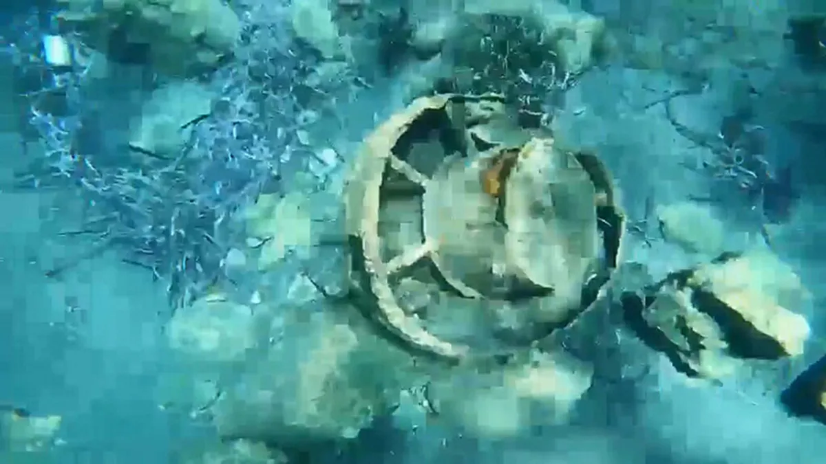 Denizin dibindeki mayın imha edildi!