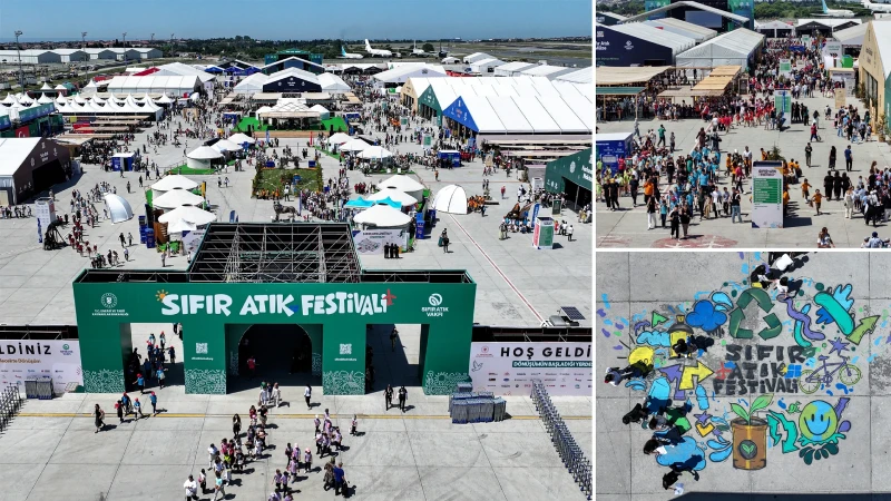 Sıfır Atık Festivali Atatürk Havalimanı'nda başladı: Yoğun katılım dikkat çekti
