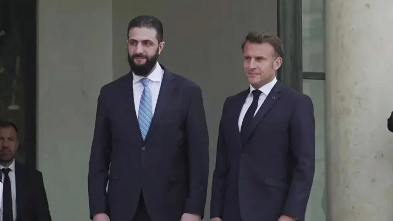 Suriye Cumhurbaşkanı Şara, Fransa Cumhurbaşkanı Macron ile Şam'da görüştü