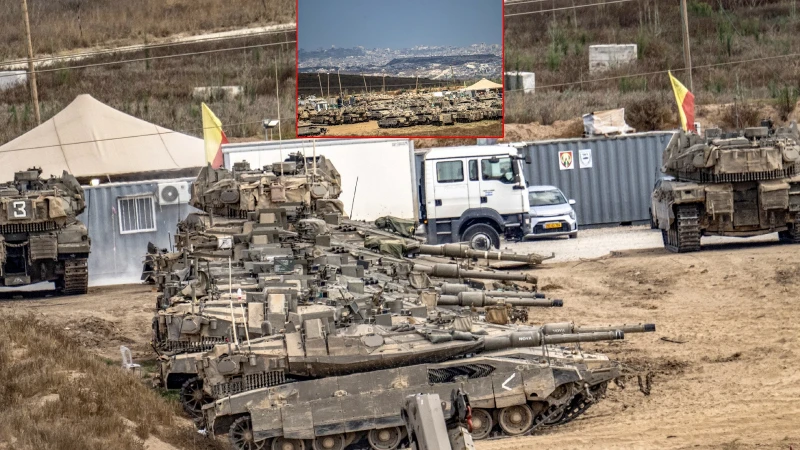 İsrail'in Gazze Şeridi'ne düzenlediği saldırılarda meydana gelen yıkım İsrail sınırından görüntülendi