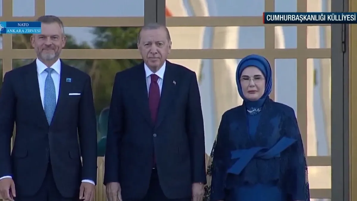 Külliye'de NATO resepsiyonu: Erdoğan çifti liderleri karşılıyor