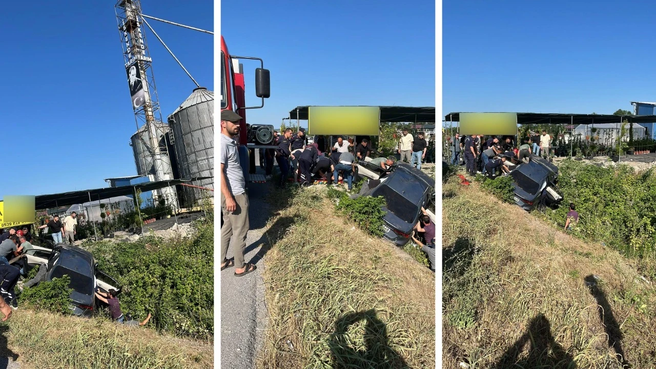 Su kanalına düşen otombilde anne-kızı öldü
