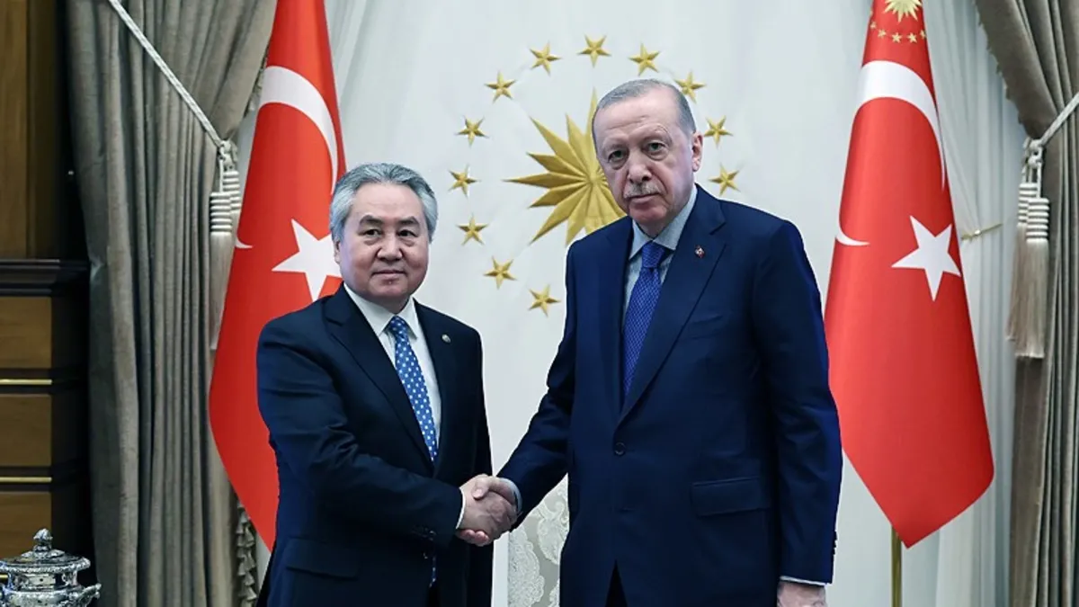 Başkan Erdoğan, Kırgızistan Dışişleri Bakanı Kulubayev'i kabul etti