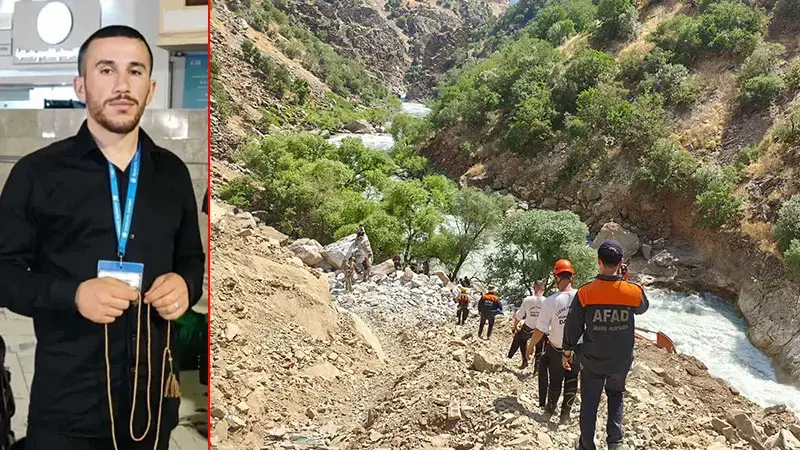 Girdiği çayda kaybolan Erkan’ı arama çalışmaları ikinci gününde