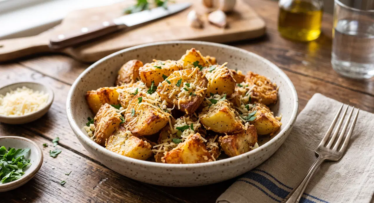 Patates kızartmasına farklı dokunuş: Parmesanlı ve sarımsaklı çıtır patates tarifi