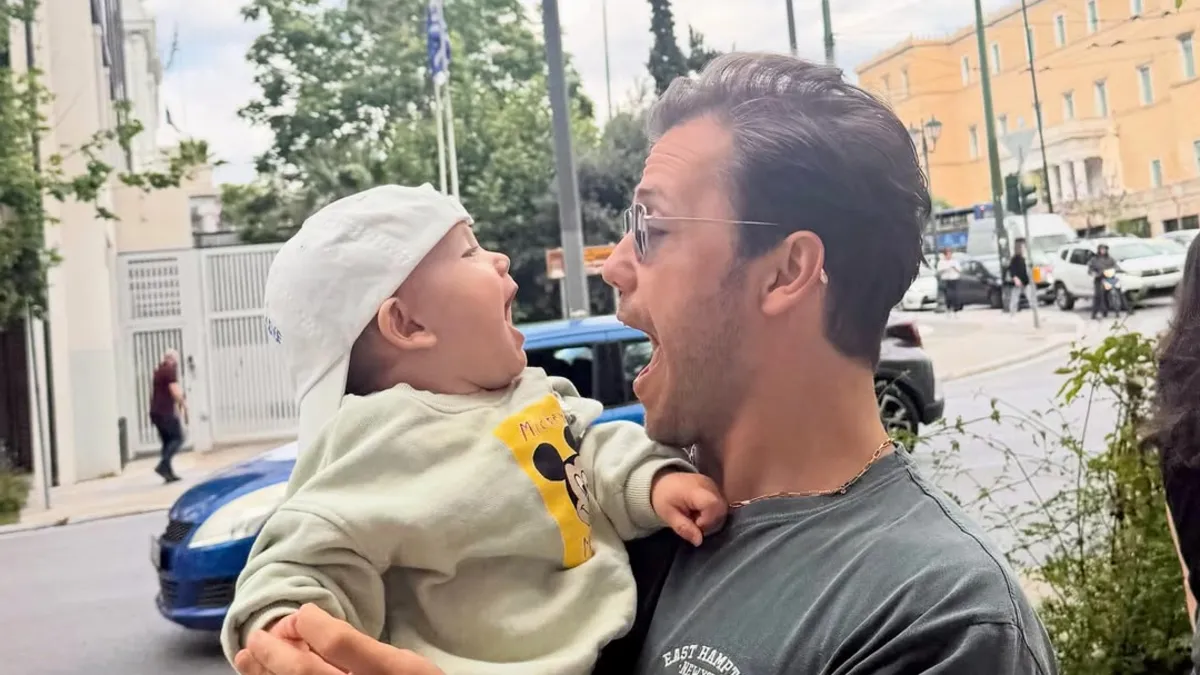 Tolga Sarıtaş minik oğluyla böyle poz verdi!