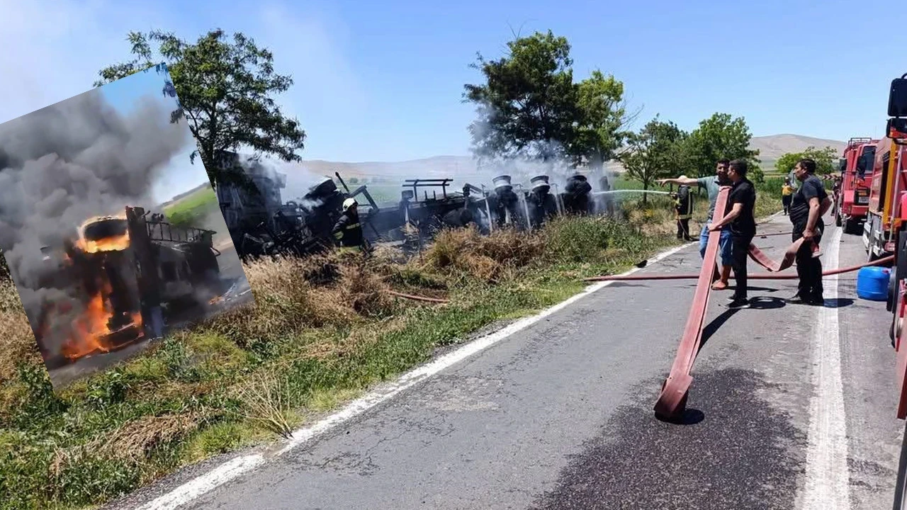 Tanker alev alev yandı: İçinden çıkanlar herkesi şoke etti