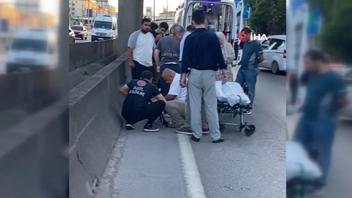 Motosiklet otomobile çarptı: Sürücü ağır yaralandı