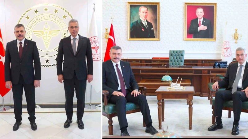 İçişleri Bakanı Çiftçi'den Sağlık Bakanı Memişoğlu'na ziyaret: Ortak çalışmalar ele alındı