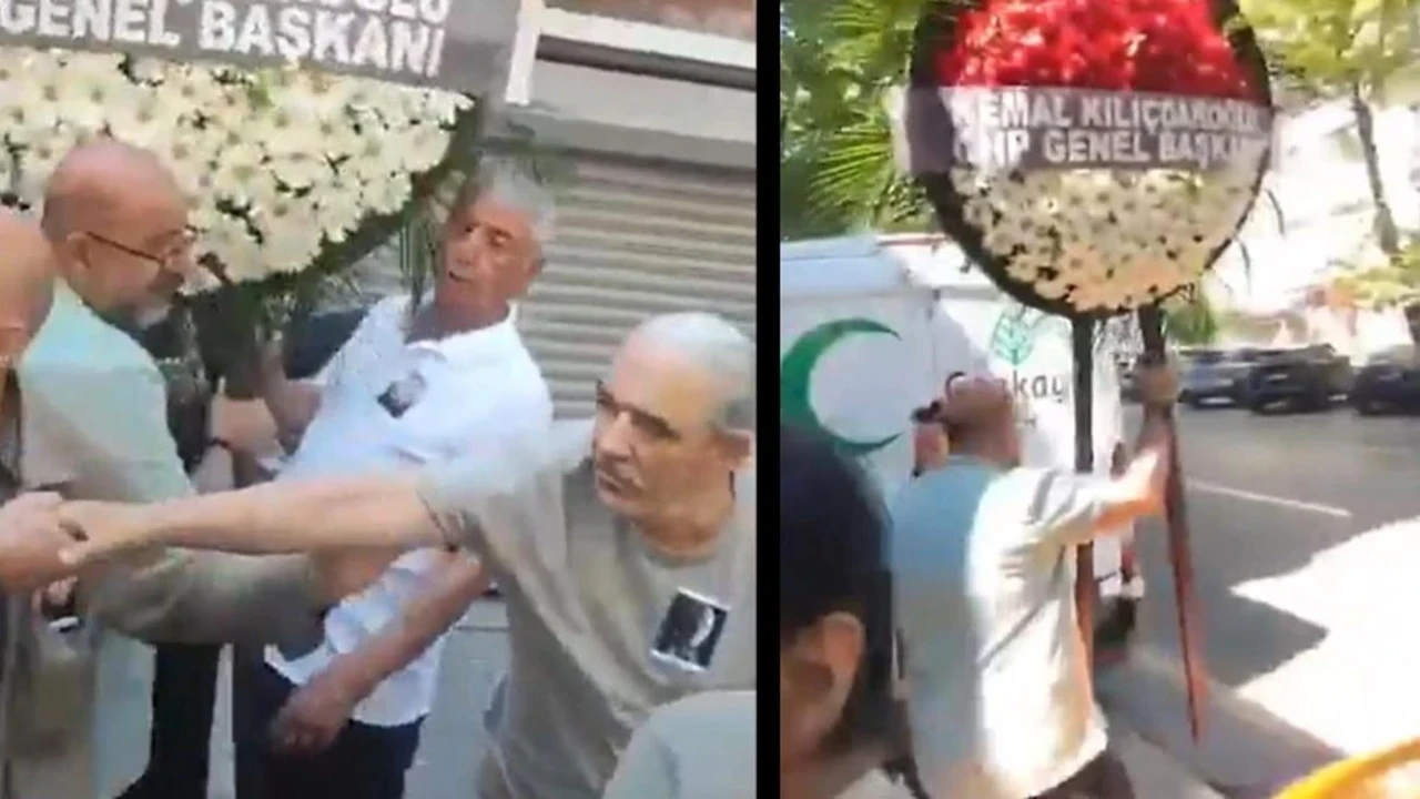 Ahmet Telli'nin cenaze töreninde çelenk krizi!