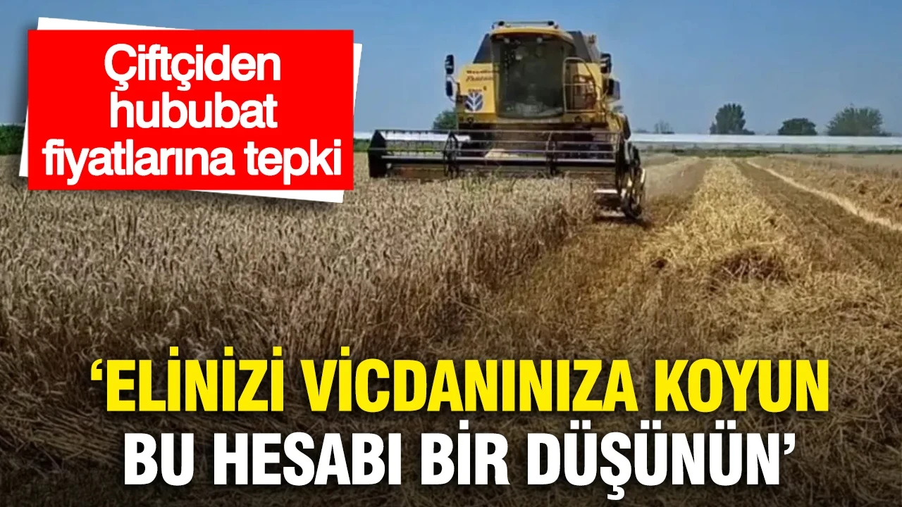 Çiftçiden hububat fiyatlarına tepki: "Elinizi vicdanınıza koyun, bu hesabı bir düşünün"