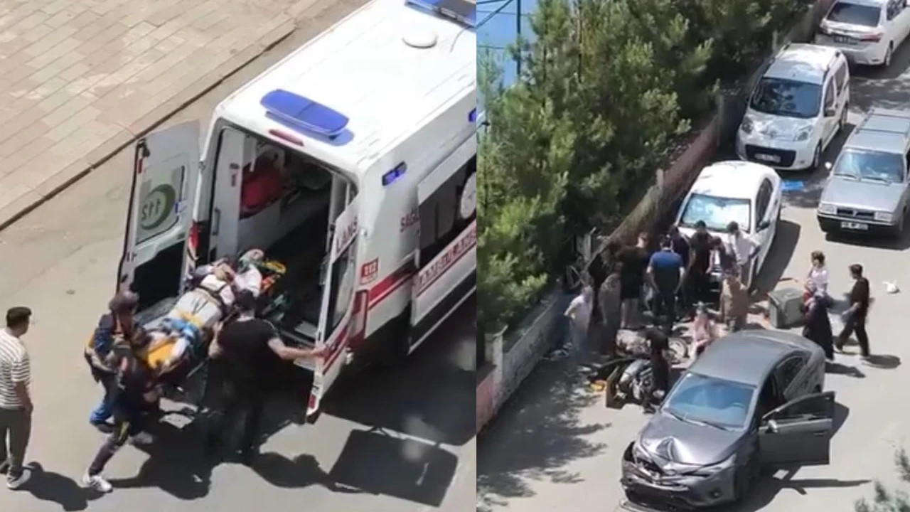 Otomobil ile motosikletin karıştığı kazada 1 yaralı