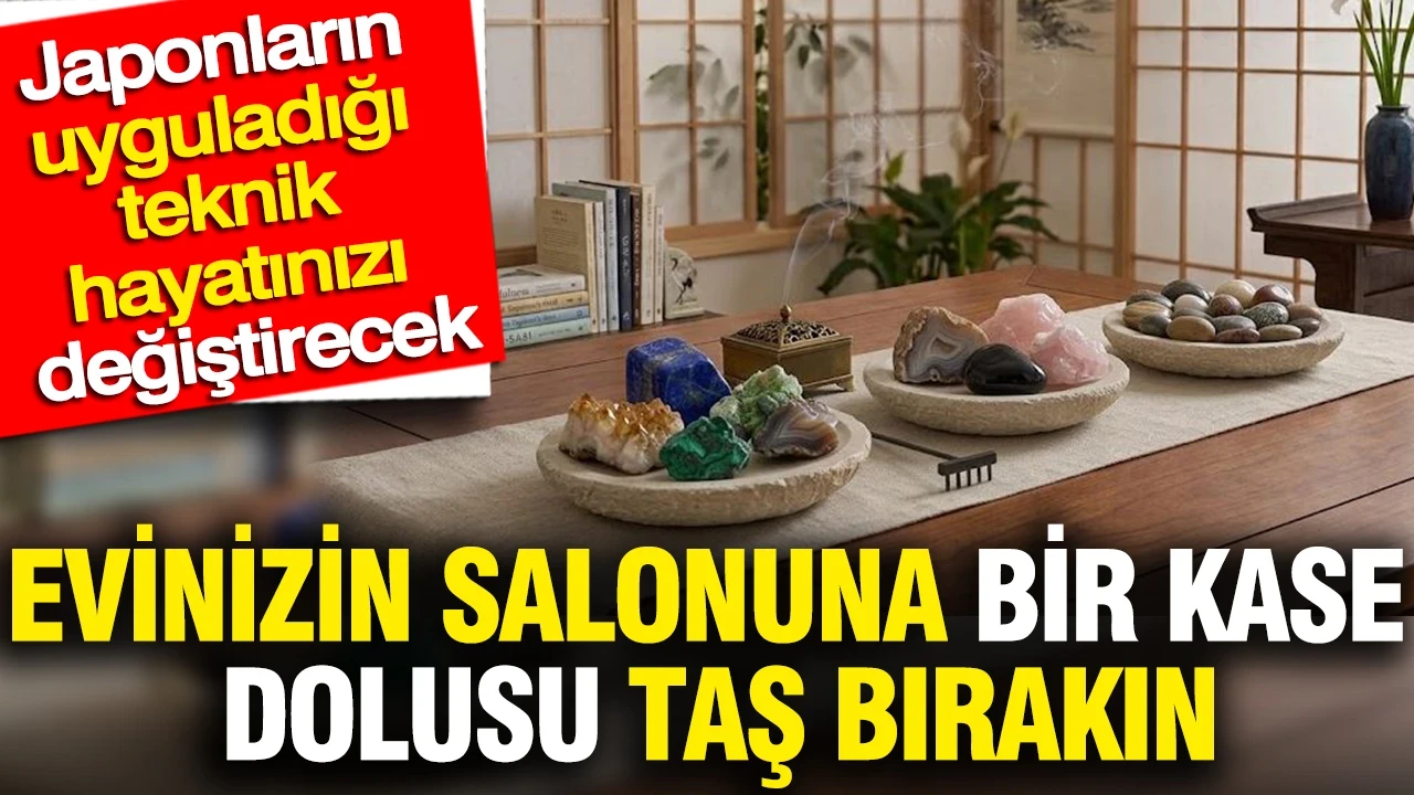 Evinizin salonuna bir kase dolusu taş bırakın: Japonların uyguladığı teknik hayatınızı değiştirecek
