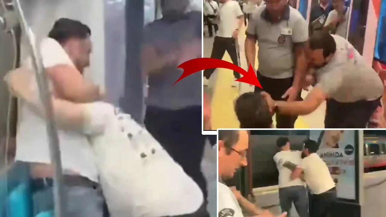 Sosyal medya bu tokadı konuşuyor! Marmara kavgasını güvenlik zor ayırdı