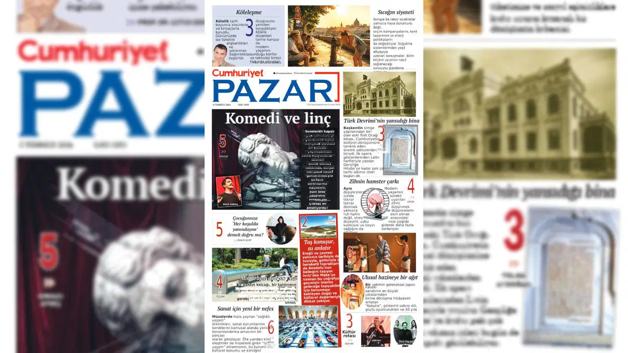 Cumhuriyet Pazar bu hafta da dopdolu!