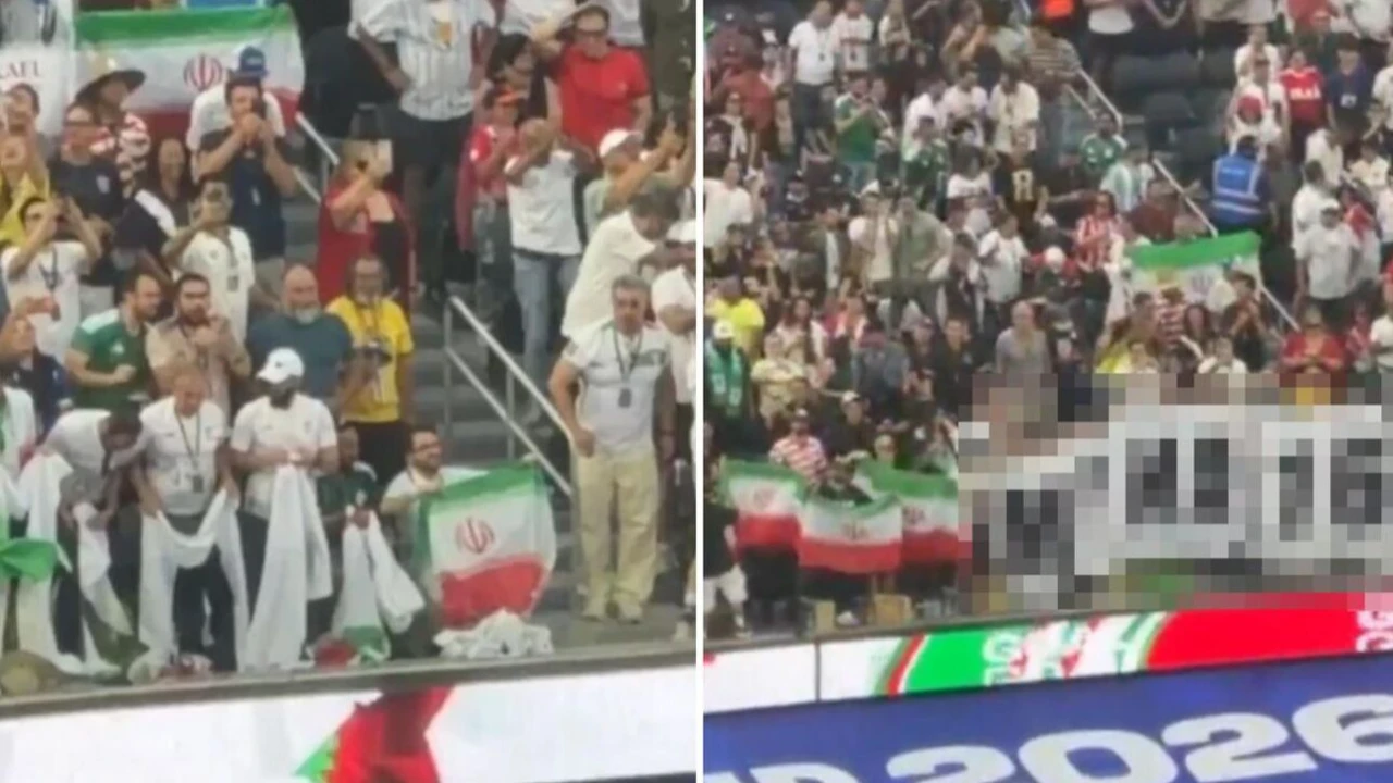 İran maçına damga vuran katliam pankartı