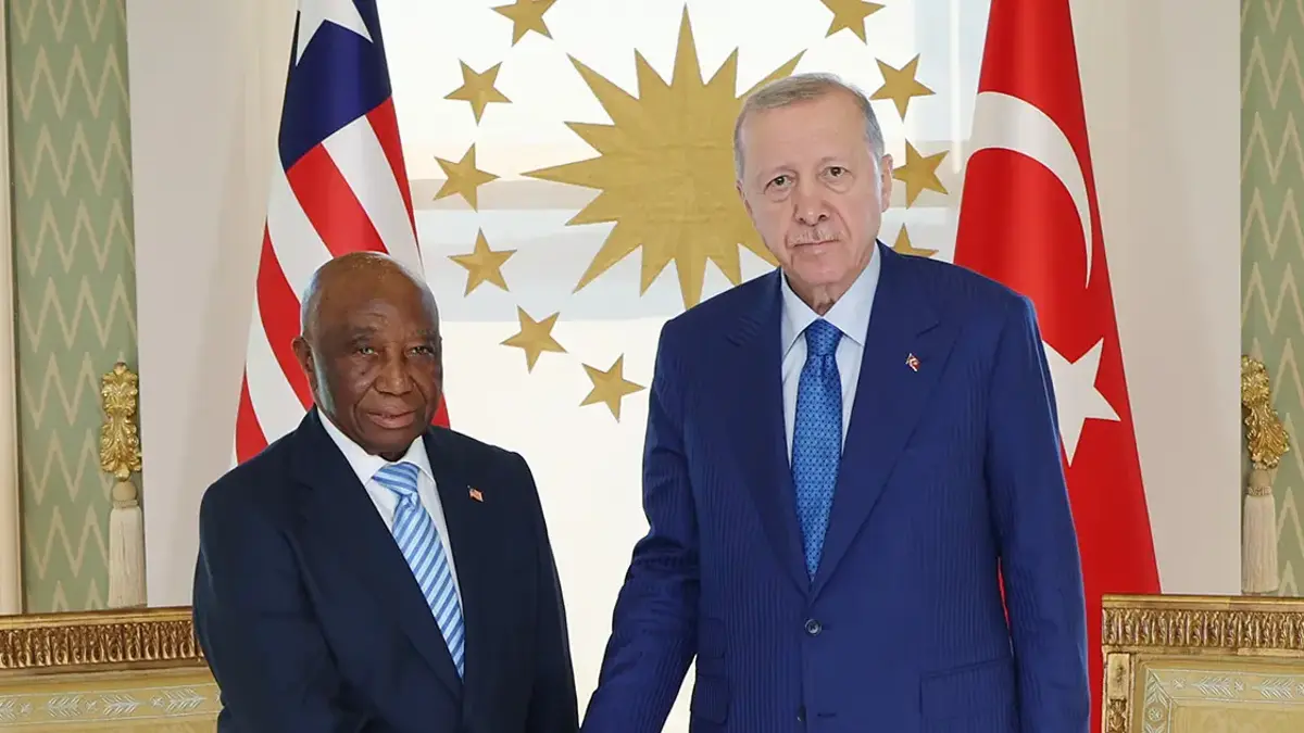 Erdoğan, Liberya Cumhurbaşkanı Boakai'yi kabul etti