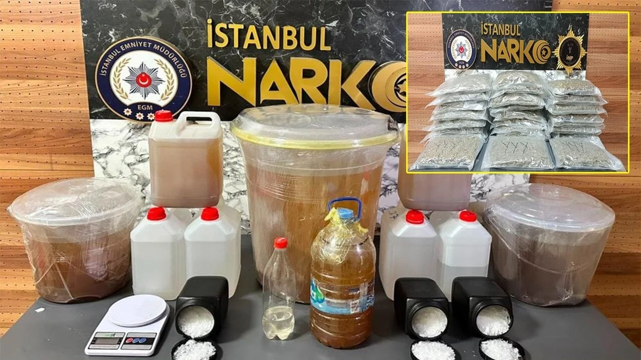 Otoyolda minibüse nefes kesen uyuşturucu baskını