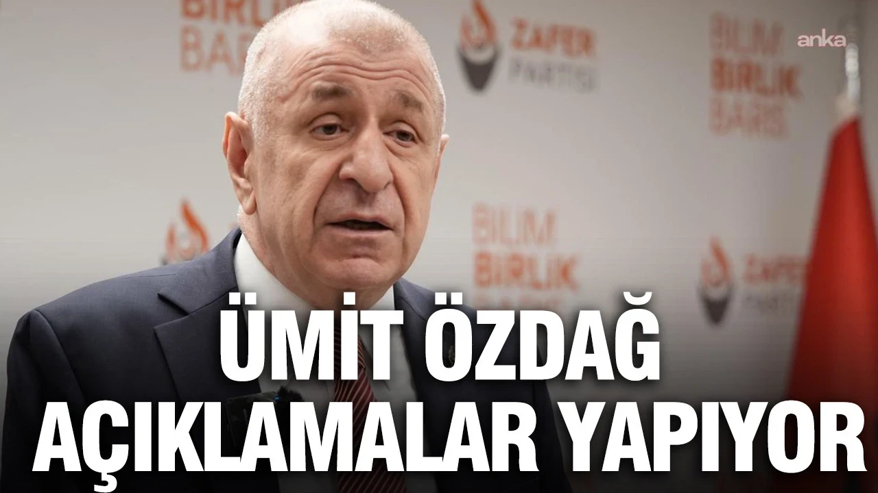 Ümit Özdağ açıklamalar yapıyor