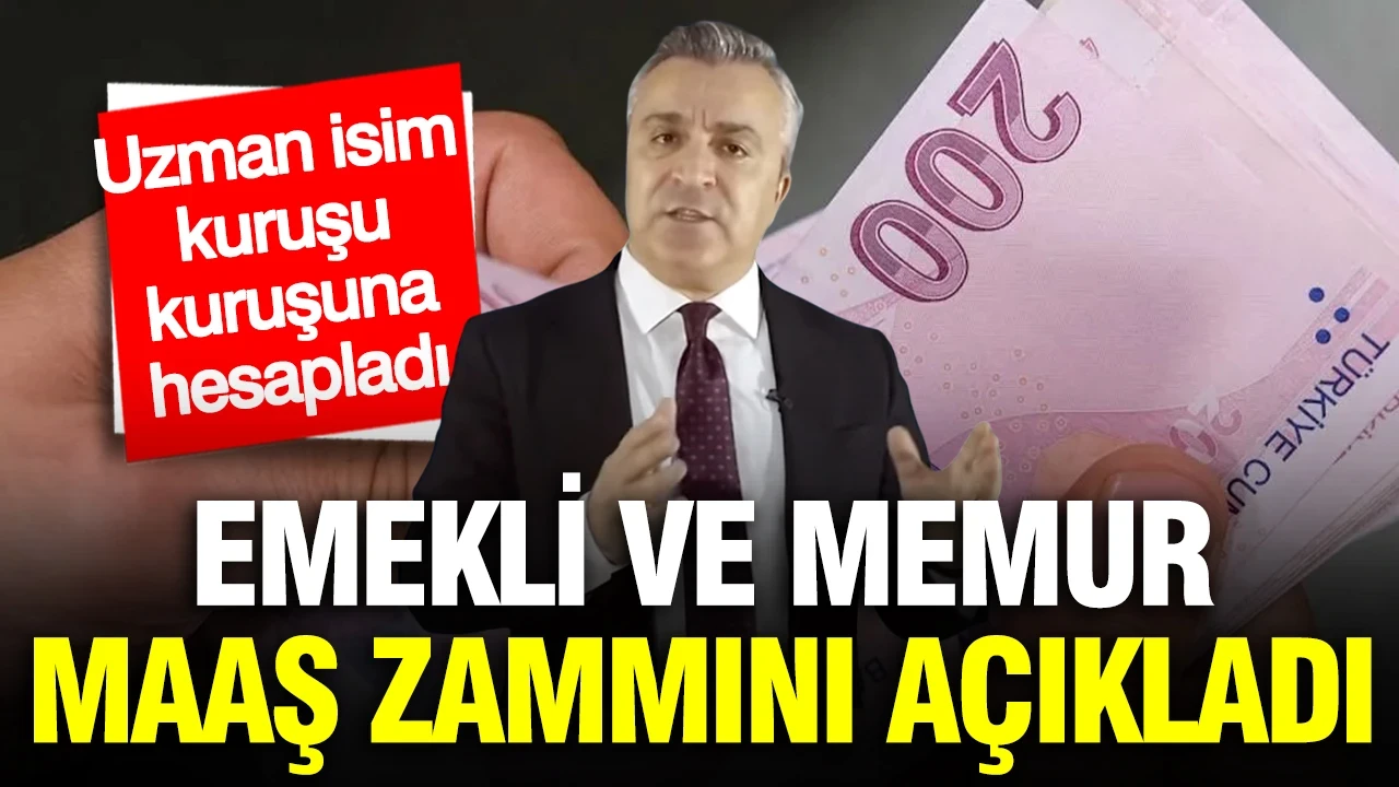 SGK uzmanı Özgür Erdursun emekli ve memur maaşını açıkladı: Kuruşu kuruşuna hesapladı
