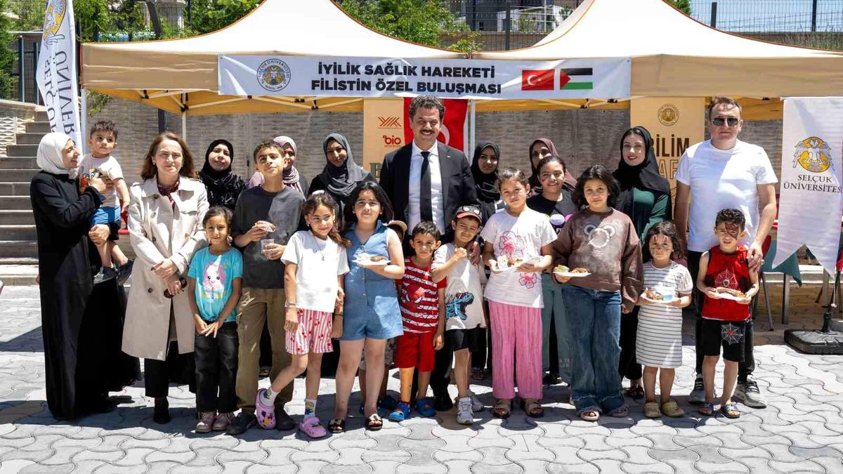 Selçuk Üniversitesinden Filistinli çocuklara sağlık ve dayanışma eli