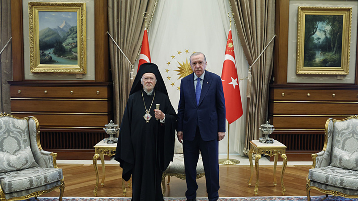 Başkan Erdoğan, Bartholomeos’u kabul etti