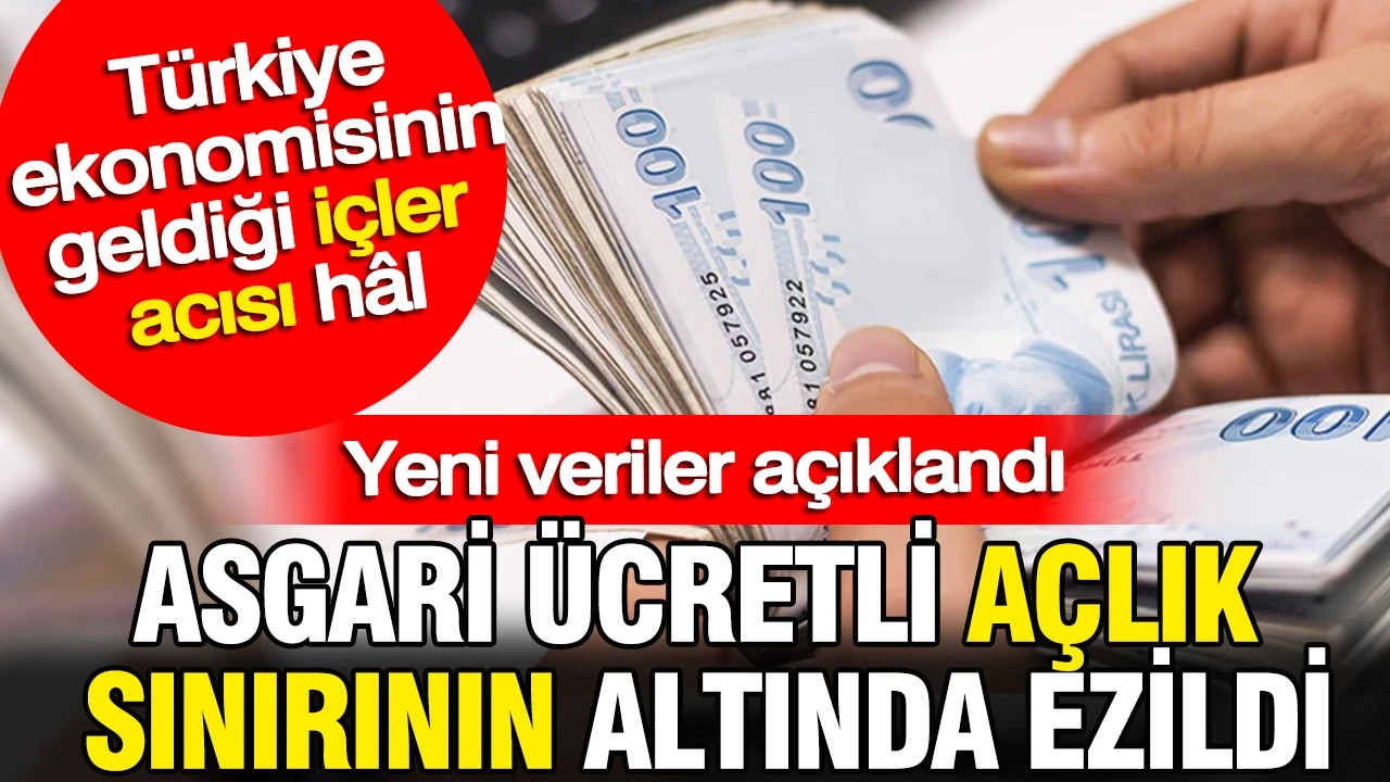 Asgari ücretli açlık sınırının altında ezildi: Yeni veriler açıklandı