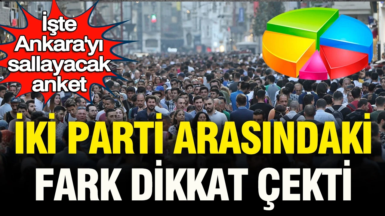 İşte Ankara’yı sallayacak anket: İki parti arasındaki fark dikkat çekti