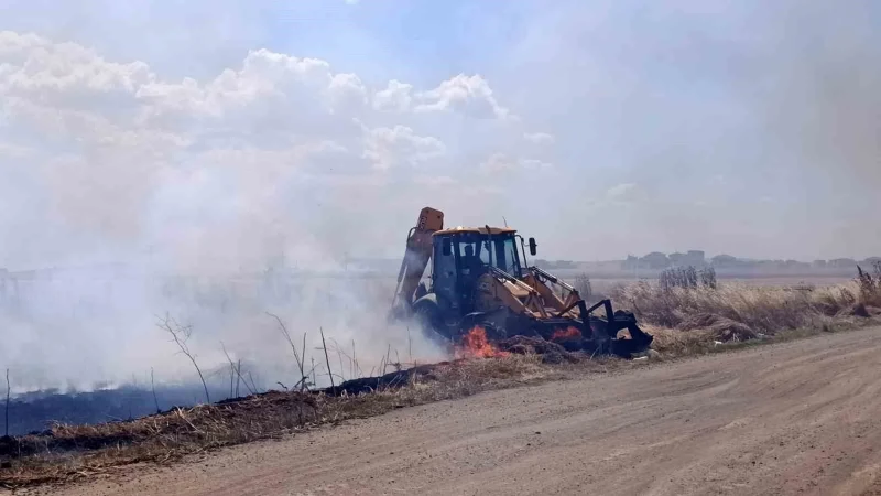 Tekirdağ’da tarım arazisinde iki noktada yangın