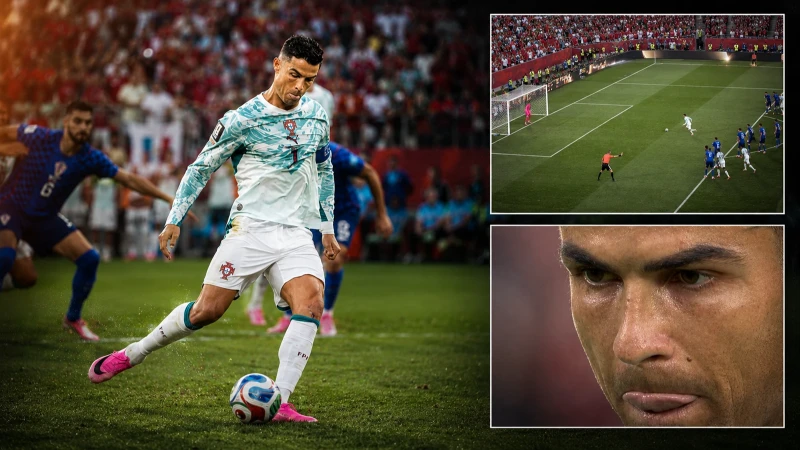 Ronaldo'nun penaltı öncesi söylediği söz gündem oldu! İşte kameralara yansıyan o görüntü…