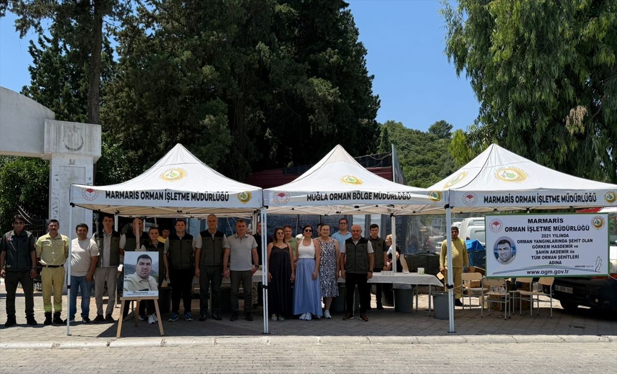 Marmaris'te orman şehitleri anıldı