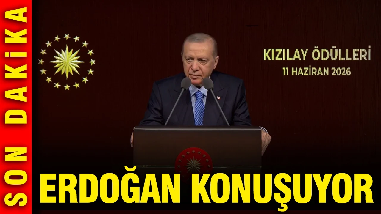 Kızılay ödülleri... Erdoğan konuşuyor