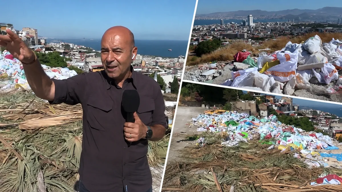 İzmir'in kalbinde çöp rezaleti: Tarihi Kadifekale CHP eliyle çöplüğe döndü