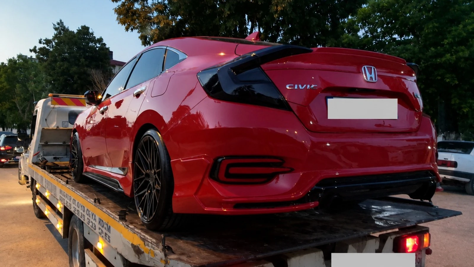 Edirne'de drift yapan otomobile tarihi ceza