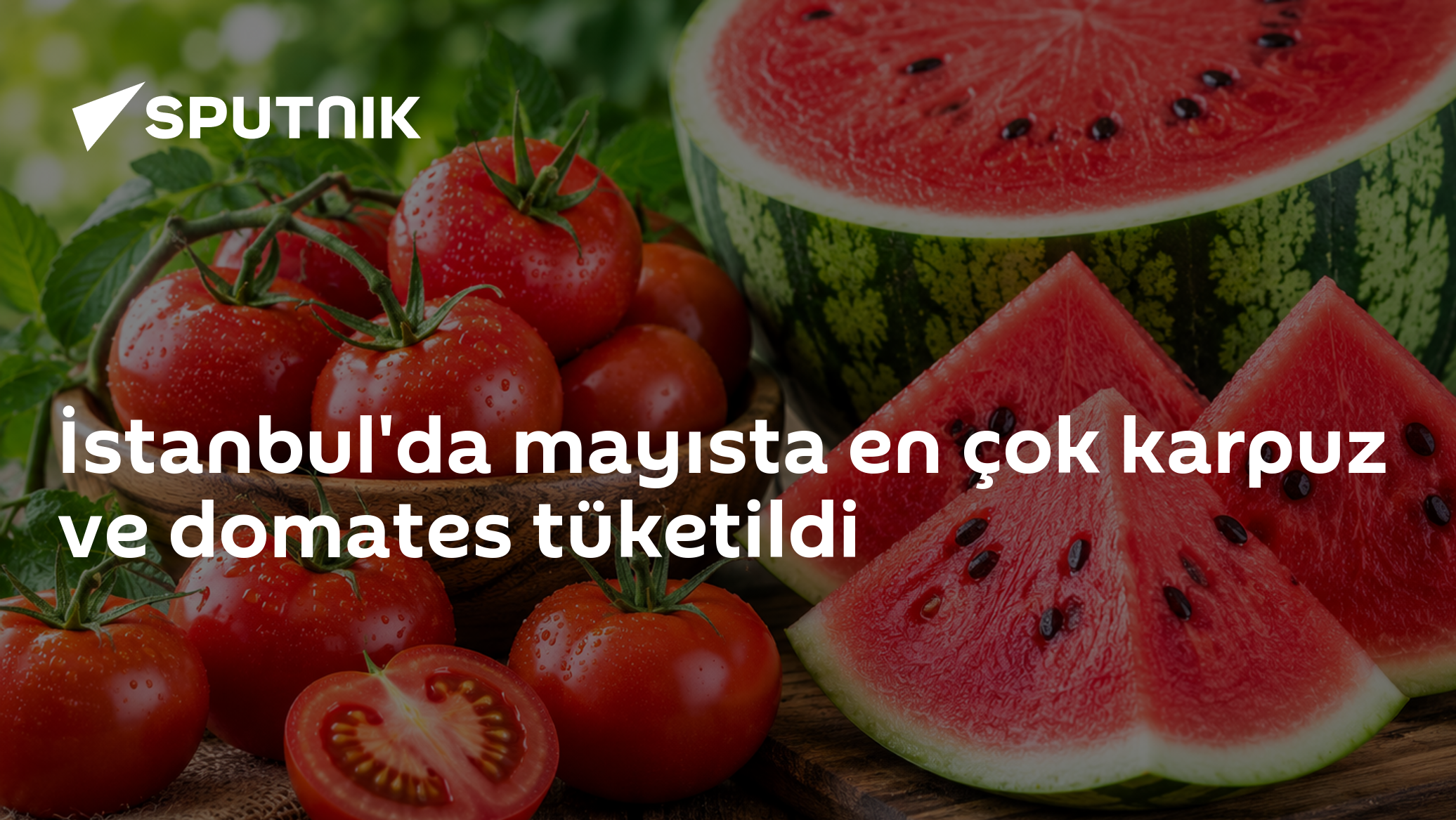 İstanbul'da mayısta en çok karpuz ve domates tüketildi