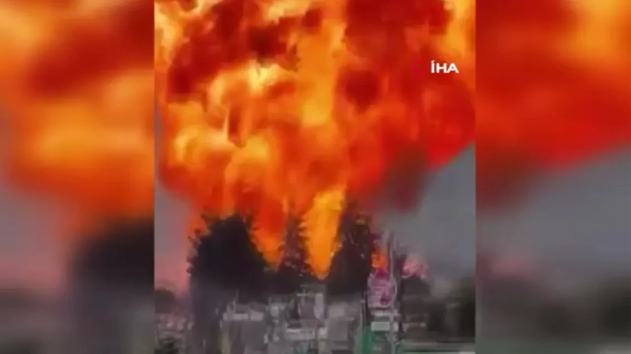 LPG tankerleri alev topuna döndü! Meksika'da büyük patlama