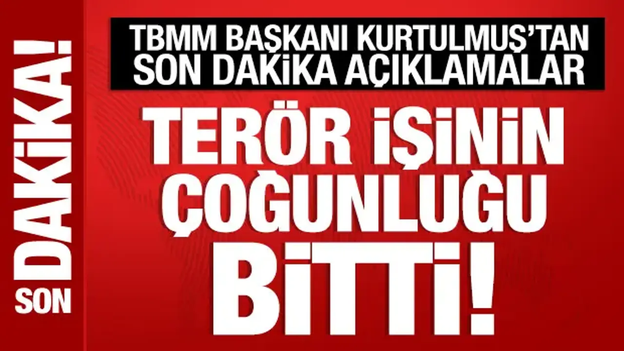 TBMM Başkanı Kurtulmuş'tan önemli açıklamalar