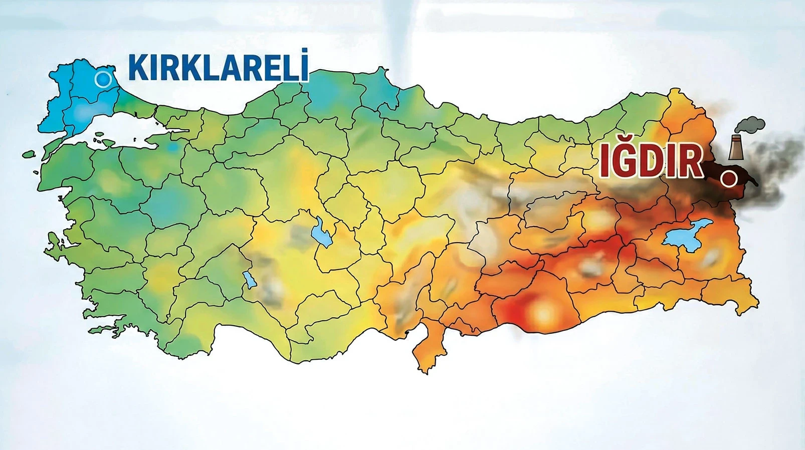 Türkiye’nin hava kalitesi haritası çıkarıldı