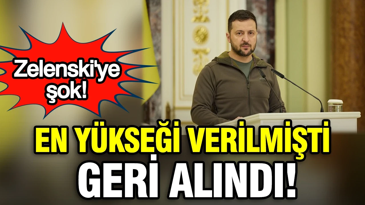 Polonya, Zelenksi'ye devlet nişanı vermişti: Geri alındı