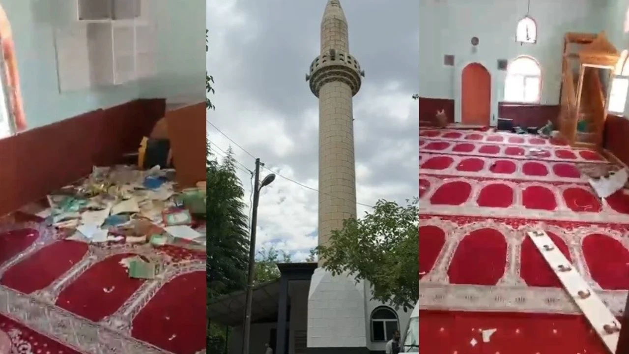 Elazığ'da cami tahrip edildi! Şüpheli akıl hastası çıktı