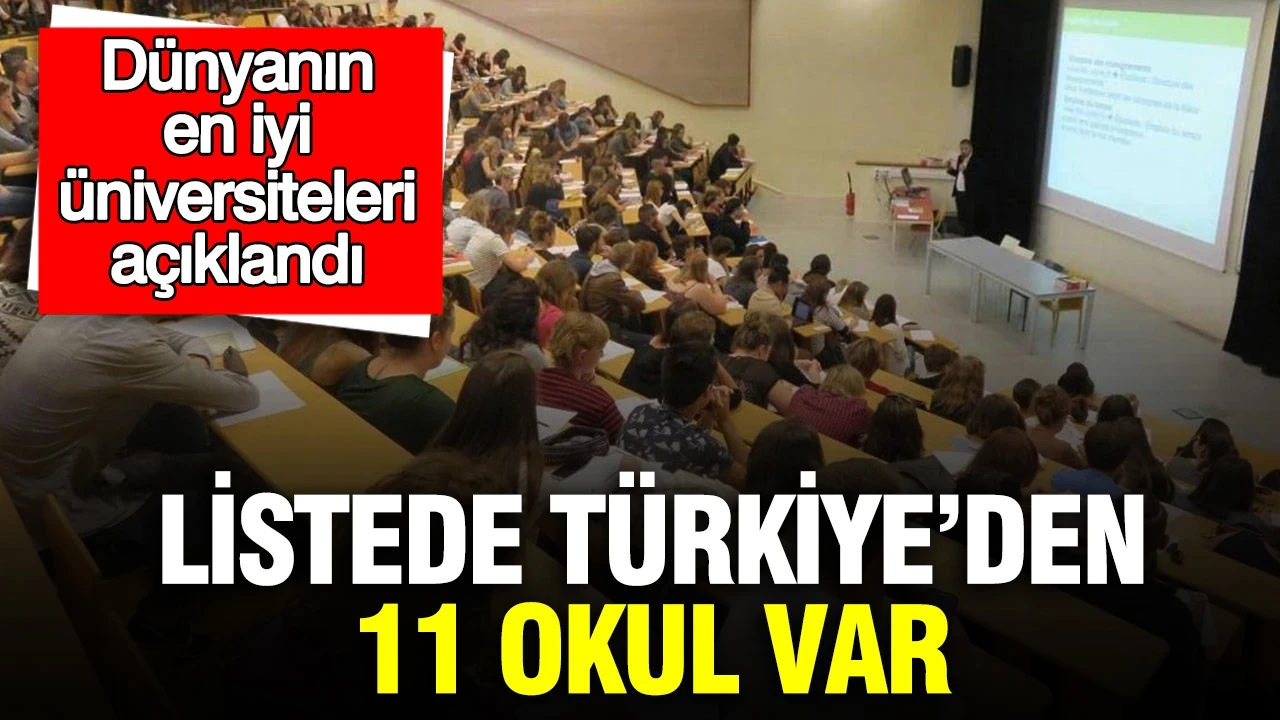 Dünyanın en iyi üniversiteleri açıklandı: Listede Türkiye’den 11 okul var