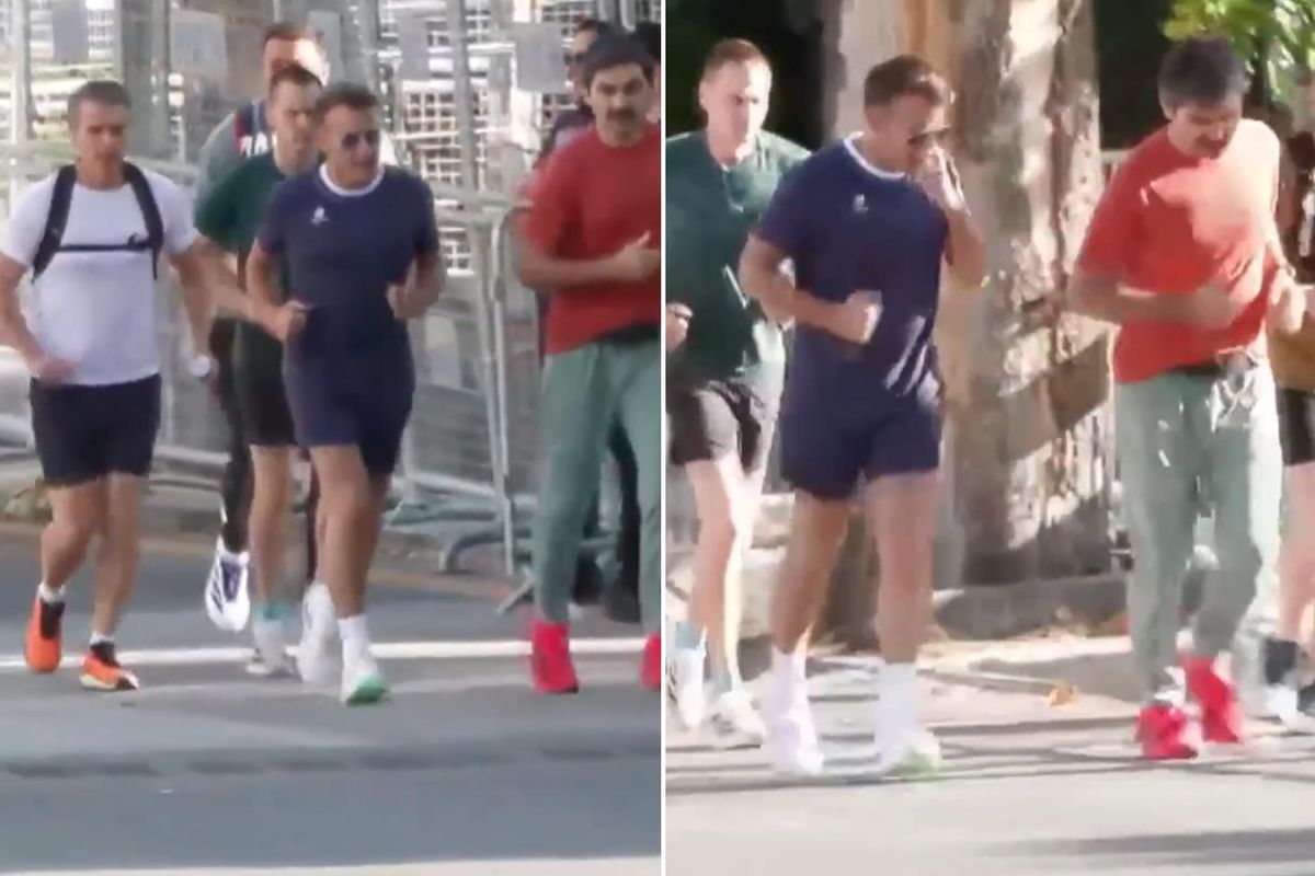 Macron rutini bozmadı! NATO Zirvesi için geldiği Ankara'da sabah koşusuna çıktı