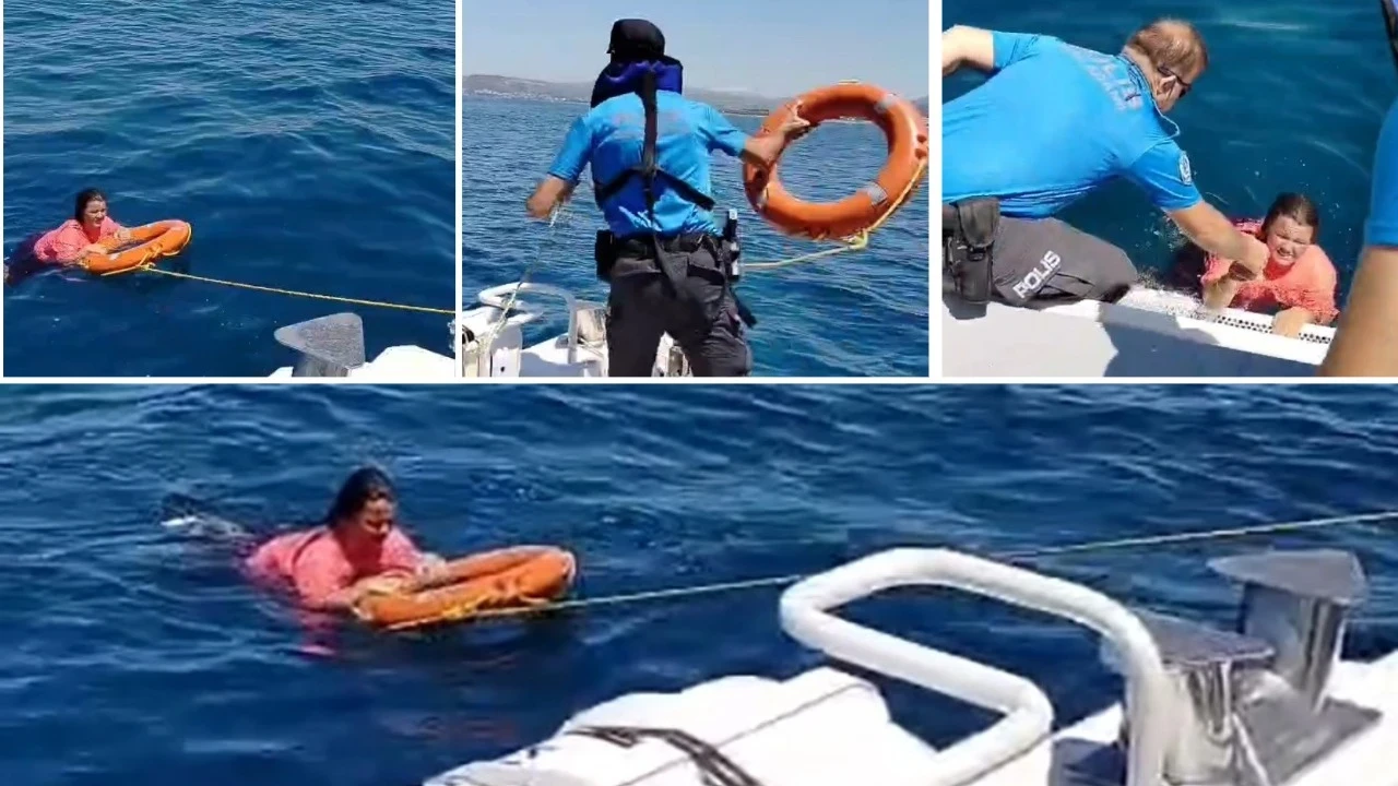 Deniz keyfi kabusa döndü, 2 mil açıkta bulundu