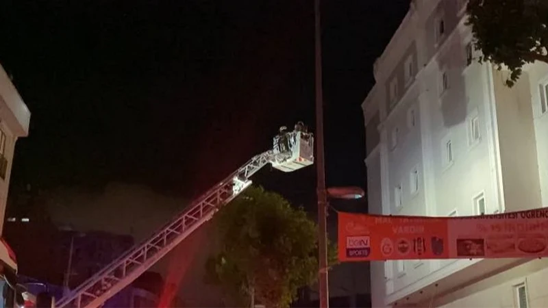 Kız öğrenci yurdunda korkutan yangın